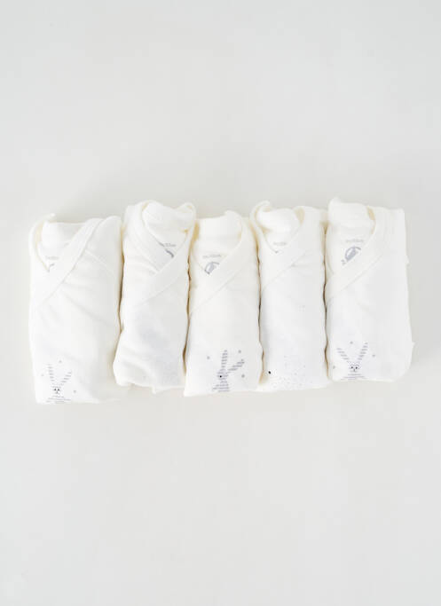 Body de lenjerie alb PETIT BATEAU copil