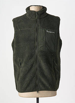 Geacă guler col înalt verde KNOWLEDGE COTTON APPAREL bărbat