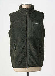 Geacă guler col înalt verde KNOWLEDGE COTTON APPAREL homme