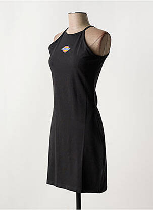 Rochie scurtă guler rotund negru DICKIES femeie