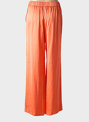 Pantalon drept portocalie SELECTED femeie