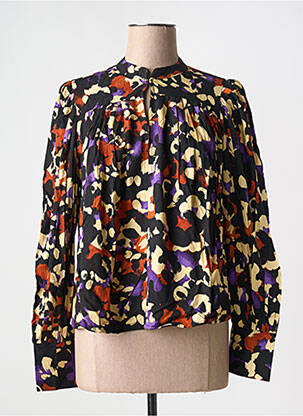 Top guler rotund negru SELECTED femeie