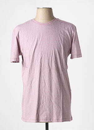 Tricou guler rotund roz SELECTED bărbat