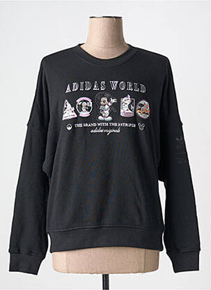 Hanorac guler rotund negru ADIDAS femeie