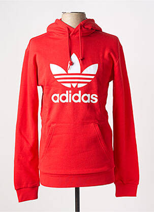 Hanorac cu glugă guler rotund roșu ADIDAS bărbat