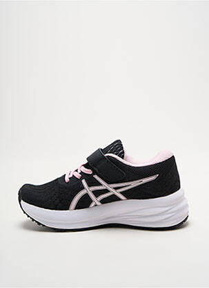 Adidași închidere cu șireturi vârf rotund negru ASICS fată