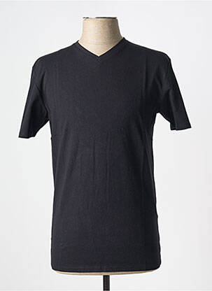 Tricou guler rotund negru SELECTED bărbat