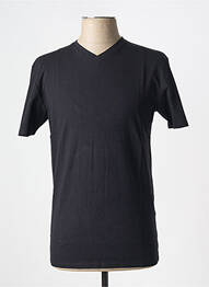 Tricou guler rotund negru SELECTED bărbat