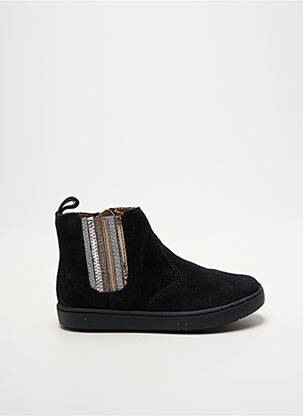 Botine/ghete închidere cu fermoar vârf rotund negru SHOO POM fată