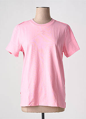 Tricou guler rotund roz ADIDAS femeie