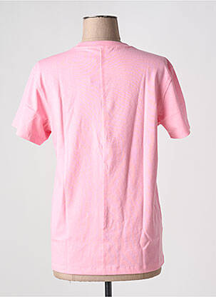 Tricou guler rotund roz ADIDAS femeie