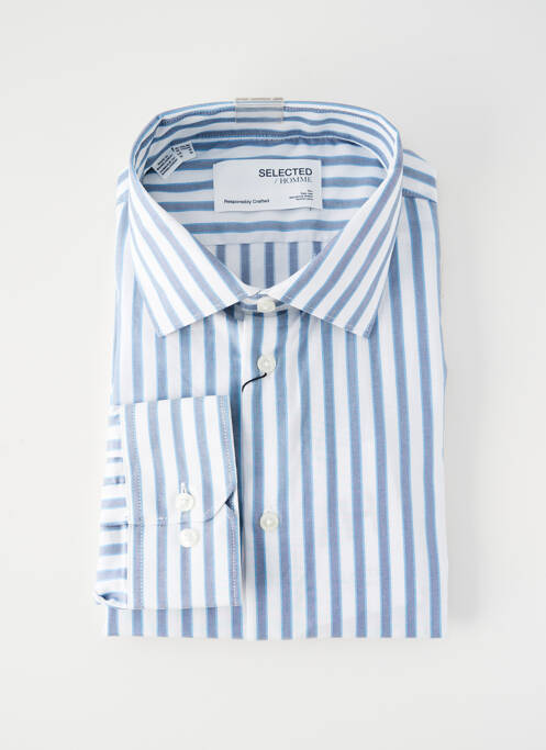 Cămașă cu mâneci lungi alb SELECTED bărbat