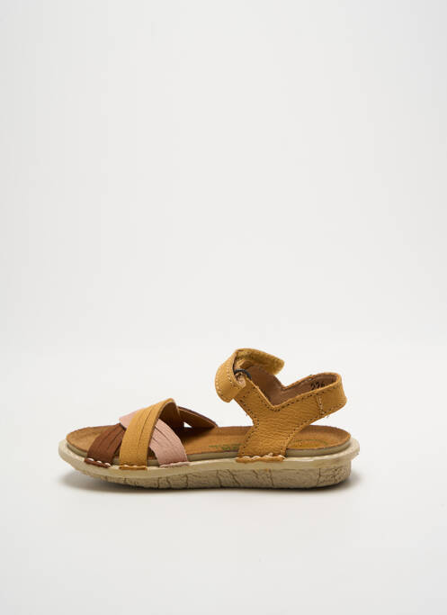 Sandale/Pantofi decupați galben EL NATURALISTA fată