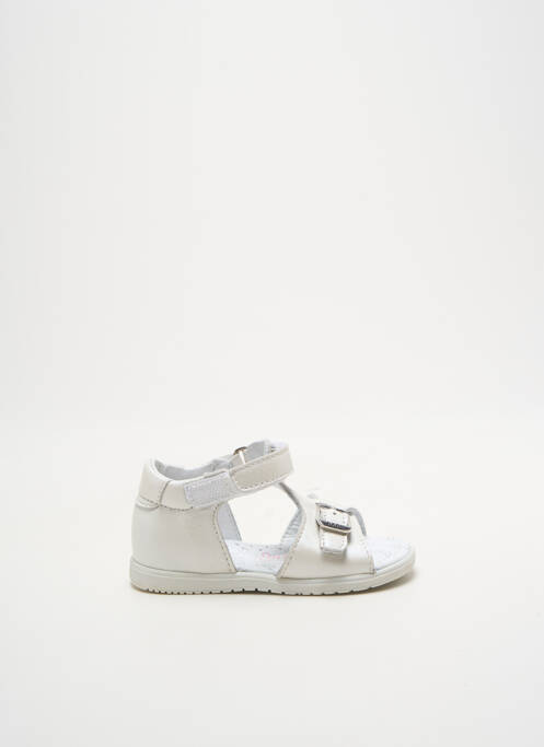 Sandale/Pantofi decupați alb BOPY fată