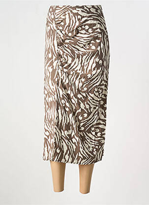 Fustă midi maro VILA femeie