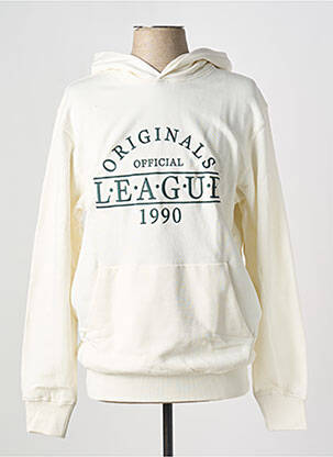 Hanorac cu glugă alb JACK & JONES bărbat