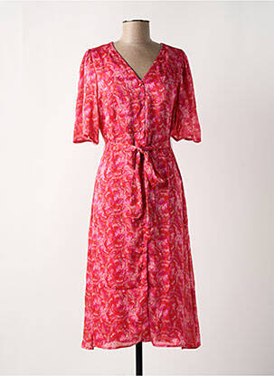 Rochie midi roz VILA femeie