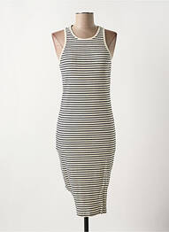 Rochie scurtă guler rotund bej VILA femme