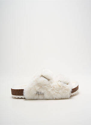 Papuci/pantofi de casă vârf rotund vârf rotund alb BUFFALO femeie