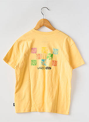 Tricou guler rotund galben VANS fată