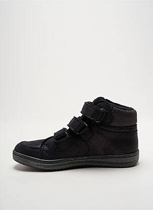 Adidași închidere cu șireturi vârf rotund negru KICKERS fată