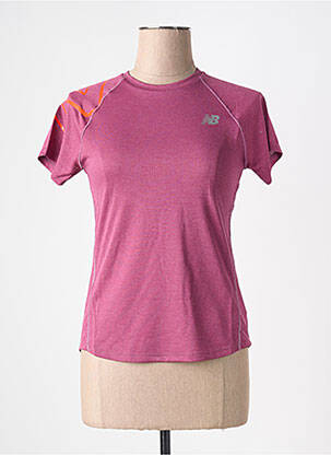 Tricou guler rotund violet NEW BALANCE femeie