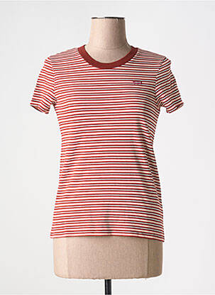 Tricou guler rotund roșu LEVI'S femeie