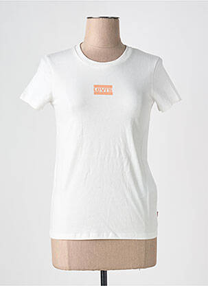 Tricou guler rotund alb LEVI'S femeie