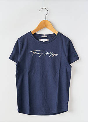 Tricou guler rotund albastru TOMMY HILFIGER fată