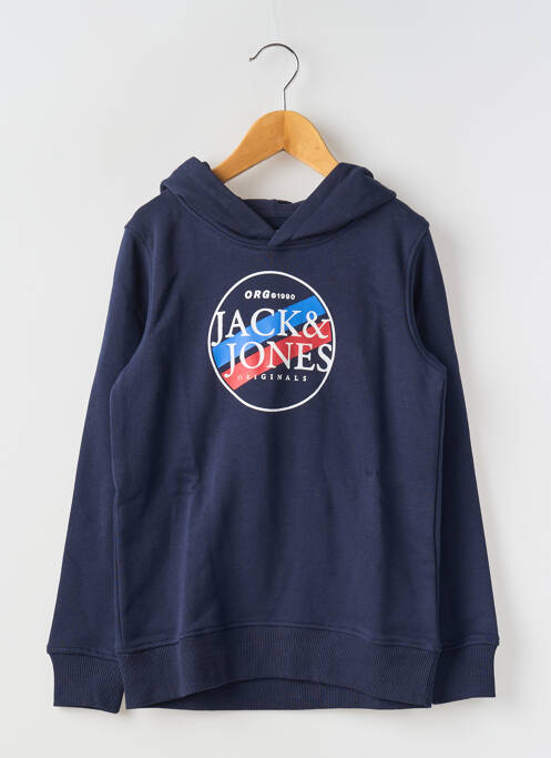 Hanorac cu glugă albastru JACK & JONES băiat
