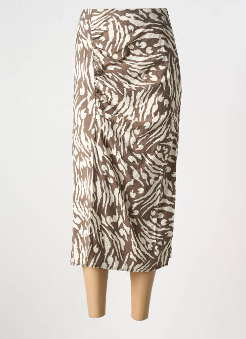 Fustă midi maro VILA femeie