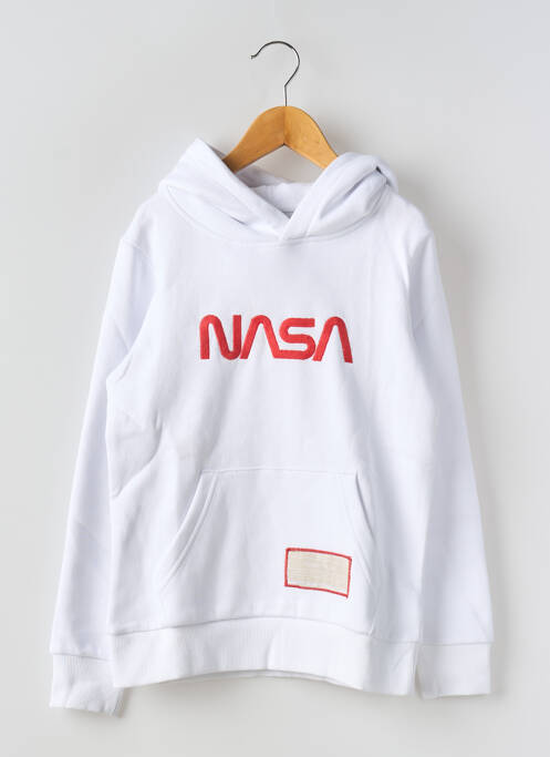 Hanorac cu glugă alb JACK & JONES băiat