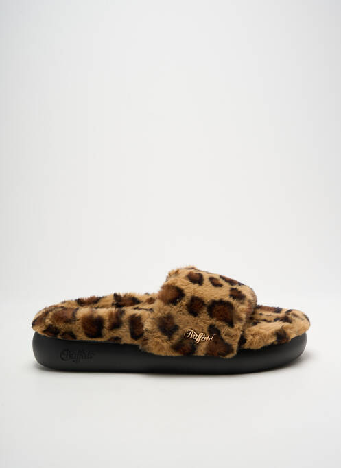 Papuci/pantofi de casă vârf rotund vârf rotund maro BUFFALO femme