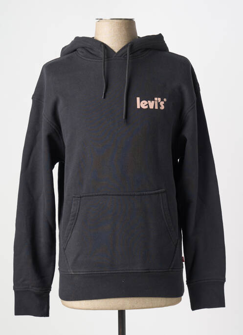 Hanorac cu glugă negru LEVIS bărbat