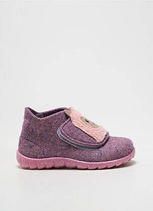 Papuci/pantofi de casă vârf rotund vârf rotund violet SUPERFIT fată