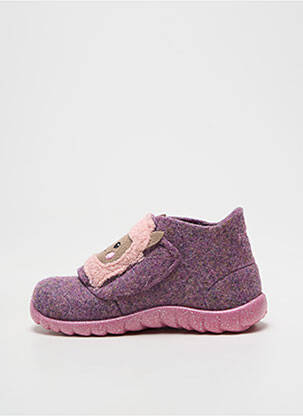 Papuci/pantofi de casă vârf rotund vârf rotund violet SUPERFIT fată