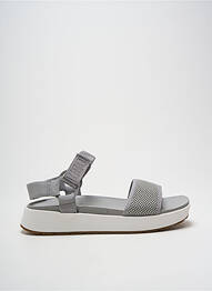 Sandale/pantofi decupați toc platformă toc de 4 la 6 cm gri UGG femme