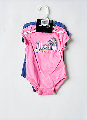Body guler rotund multicolor CONVERSE fată