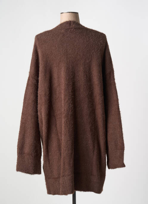 Vestă cu mâneci lungi maro NA-KD femeie