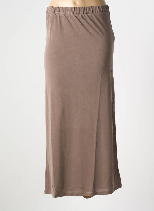 Fustă midi maro VILA femeie