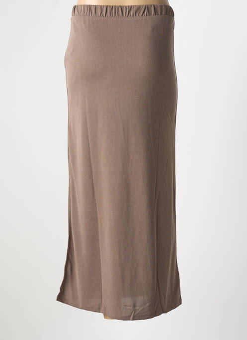 Fustă midi maro VILA femeie