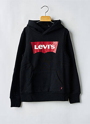 Hanorac cu glugă negru LEVIS băiat