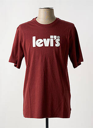 Tricou guler rotund roșu LEVI'S bărbat