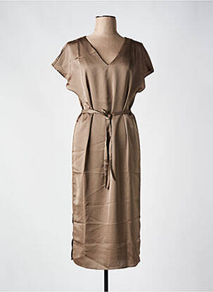 Rochie midi maro VILA femeie