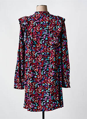 Rochie scurtă guler rotund roz PIECES femeie