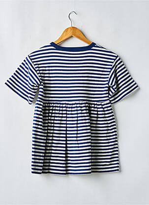 Rochie midi guler rotund albastru PETIT BATEAU fată