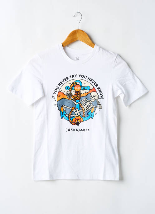 Tricou alb JACK & JONES băiat
