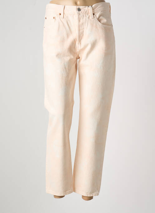 Blugi cu croială dreaptă roz LEVIS femeie