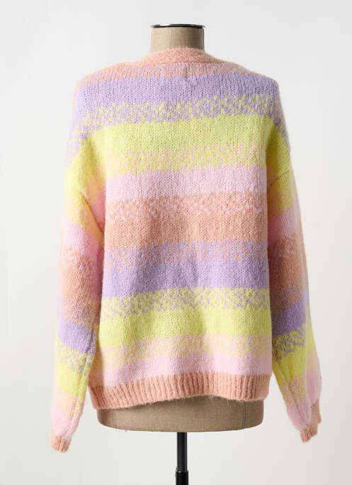 Vestă cu mâneci lungi roz PIECES femeie