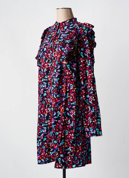 Rochie scurtă roz PIECES femeie